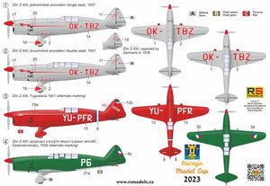 RS Models 94021 Zlin Z-XIII Kit Double (2 kits dans la boîte) 1/72 – image 2