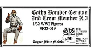 Maquette Copper State Models F32-019 Bombardier allemand Gotha, deuxième membre d&amp;#39;équipage n° 3, échelle 1/32