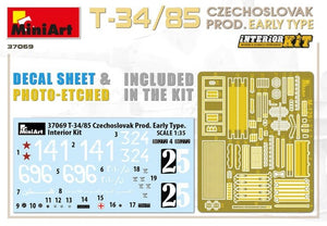 Miniart 37069 T-34/85 Production tchécoslovaque Type précoce 1/35 – immagine 18