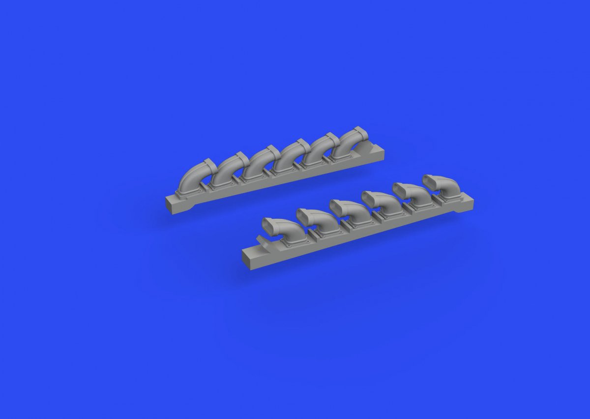 Eduard 672284 S-199 pots d&amp;#39;échappement - Impression Eduard 1/72 – immagine 2
