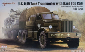 J&amp;#39;adore le kit 63501 Transporteur de chars M19 américain avec cabine à toit rigide 1/35