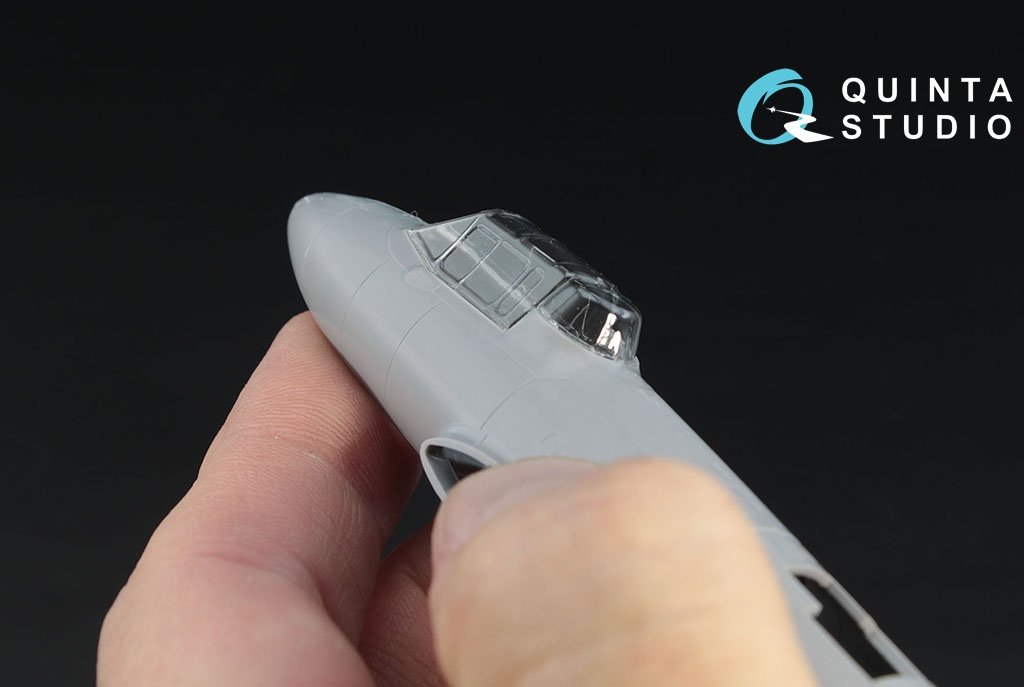 Verrière transparente thermoformée Quinta Studio QC72001 Pe-2 (pour kit Zvezda 7283) 1/72