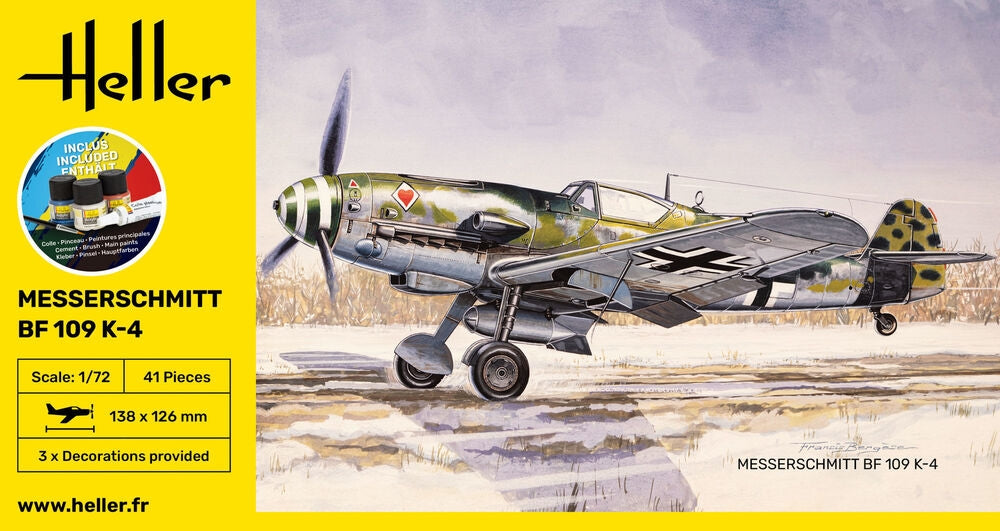 Heller 56229 Messerschmitt Bf 109 K-4 - Kit de démarrage 1/72