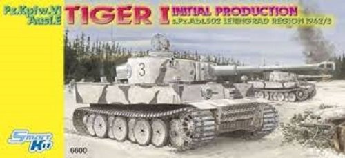 Dragon 6600 allemand PzKpfw VI Tiger Ausf.E (production initiale, Leningrad 1942/1943) (1/35)