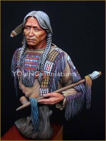 Figurine miniature Young Miniatures YH1818 Indien Sioux 1/10 – immagine 5