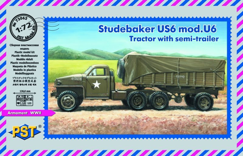 PST 72062 Studebaker US6 mod.U6 Tracteur avec semi-remorque 1/72