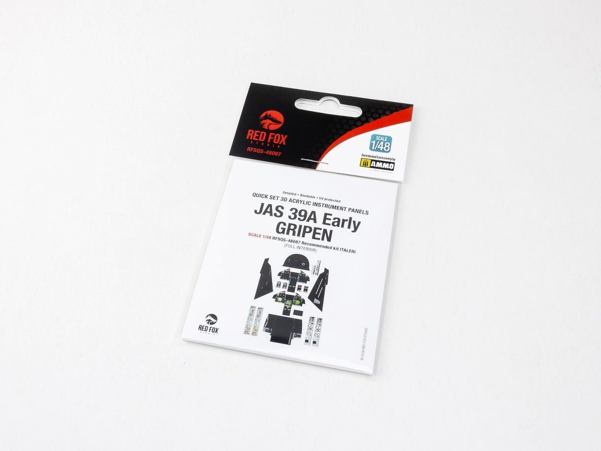 Red Fox Studio QS-48087 JAS 39A Gripen précoce Italeri 1/48