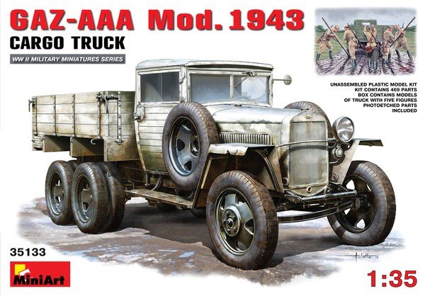 MiniArt 35133 GAZ-AAA Mod.1943 Camion Cargo (1/35)