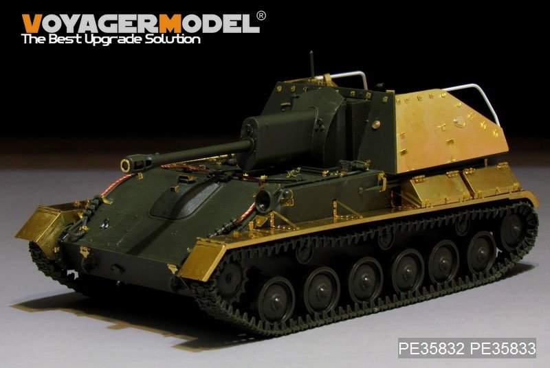 Garde-boues pour canon automoteur russe SU-76 de la Seconde Guerre mondiale, modèle Voyager PE35833 (pour TAMIYA 35349), échelle 1/35 – image 2