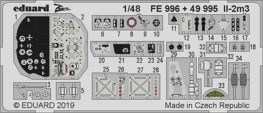 Intérieur Eduard 49995 Il-2m3 1/48 TAMIYA  – immagine 2