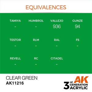 AK Interactive AK11216 VERT TRANSPARENT – STANDARD 17 ml – image 3