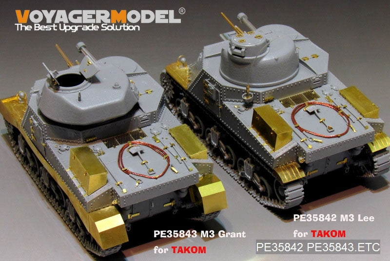 Maquette Voyager PE35843 Char moyen britannique Grant de la Seconde Guerre mondiale (modèle de base) pour TAKOM 2086 au 1/35 – Bild 3