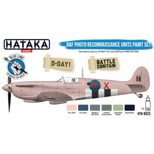 Kit de peinture Hataka HTK-BS23 pour unités de reconnaissance photographique de la RAF (6 x 17 ml)