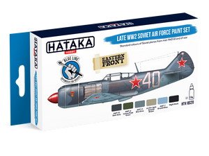 Hataka HTK-BS20 BLUE LINE – Coffret de peinture 6 x 17 ml pour l&amp;#39;armée de l&amp;#39;air soviétique (fin de la Seconde Guerre mondiale)