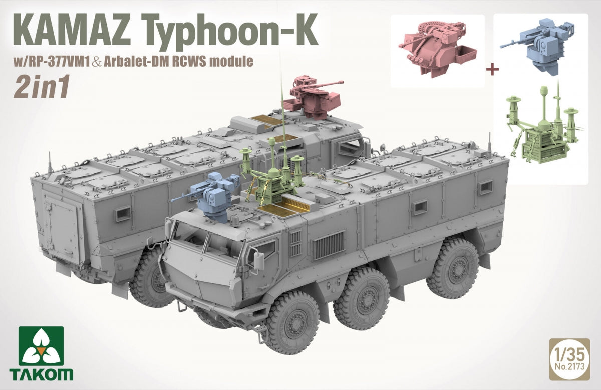 Takom 2173 KAMAZ Typhoon-K avec RP-377VM1 et module RCWS Arbalet-DM 2 en 1 1/35 – image 2