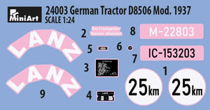 MiniArt 24003 TRACTEUR ALLEMAND D8506 MOD. 1937 1/24  – Bild 6