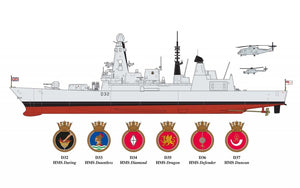 Maquette Airfix 12203 Destroyer Type 45 au 1/350 – imagen 3