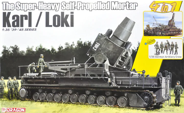 Dragon 6946 Le mortier automoteur super-lourd Karl / Loki avec équipage d&amp;#39;artillerie allemand 1/35
