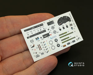 Intérieur imprimé en 3D et coloré sur papier décalcomanie pour le Yak-1B (fin de production) de Quinta Studio QD48004 (compatible avec tous les kits) à l&amp;#39;échelle 1/48.  – image 2