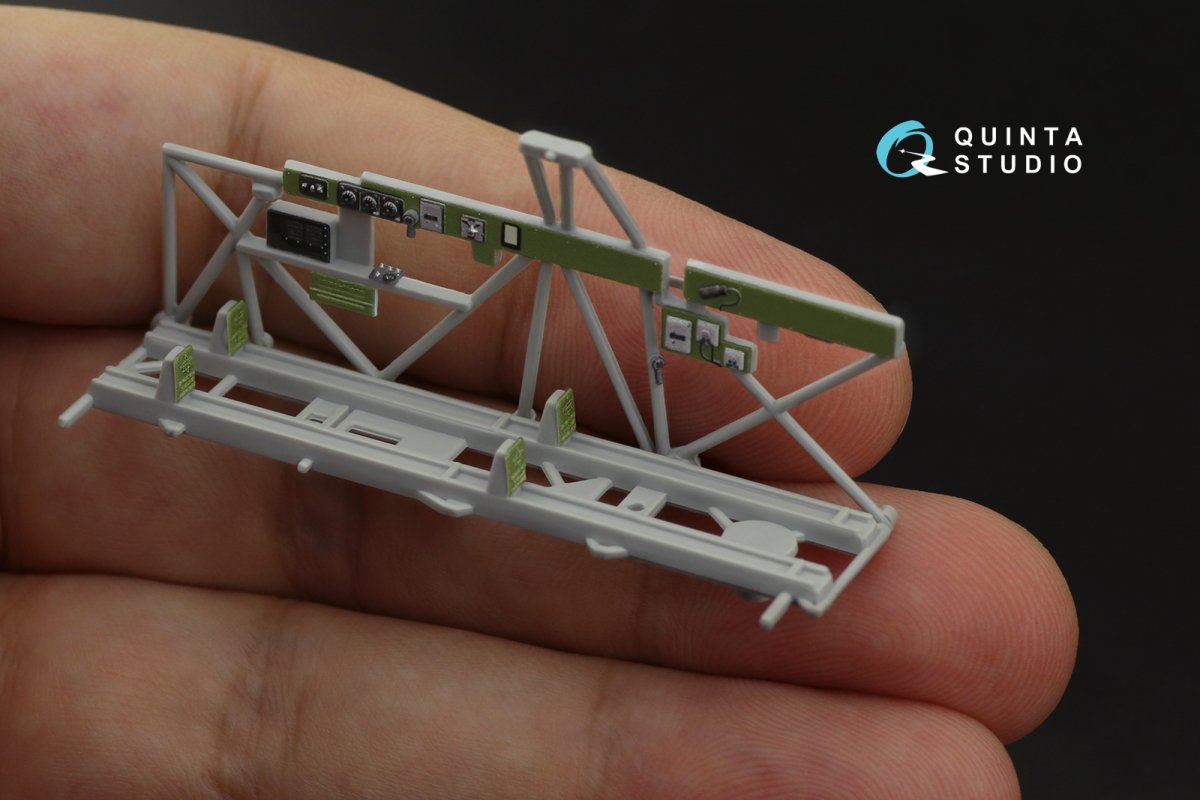 Intérieur imprimé en 3D et coloré sur papier décalcomanie Quinta Studio QD48228 T-6G (Italeri) 1/48 – image 8