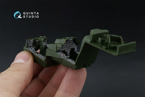 Intérieur imprimé en 3D et coloré sur papier décalcomanie Quinta Studio QDS-48572 AH-64A (Academy/Modelist) (petite version) 1/48  – immagine 10