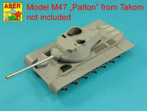 Aber 35L-284 Canon de 90 mm M-36 avec frein cylindrique pour char américain M47 Patton sans couvre-mantelure Takom/Italeri 1/35 – image 6