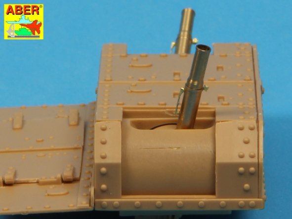 Canons Aber 35L-156 pour char britannique Mark IV de la Première Guerre mondiale – Femelle (1/35) – imagen 9