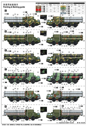 Trumpeter 01038 48N6E de 5P85S TEL S-300PMU SA-10 GRUMBLE 1/35 – image 2