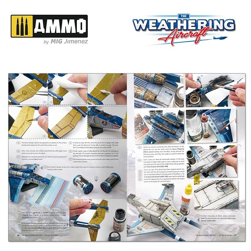 AMMO de Mig Jimenez 5217 The Weathering Aircraft Numéro 17. DÉCALCOMANIES ET MASQUES (Anglais) – Bild 6