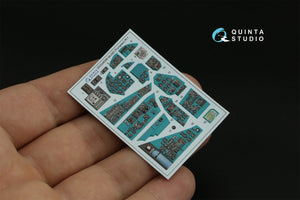 Intérieur imprimé en 3D et coloré sur papier décalcomanie Quinta Studio QDS-48356 Mi-24D (Trumpeter) (Petite version) 1/48 – image 4