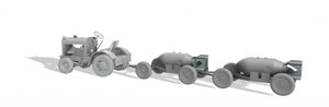 Thunder Model 32003 Remorqueur américain Clarktor 6, MILL-33 avec 2 remorques à bombes Mark 2 1/32 – immagine 3