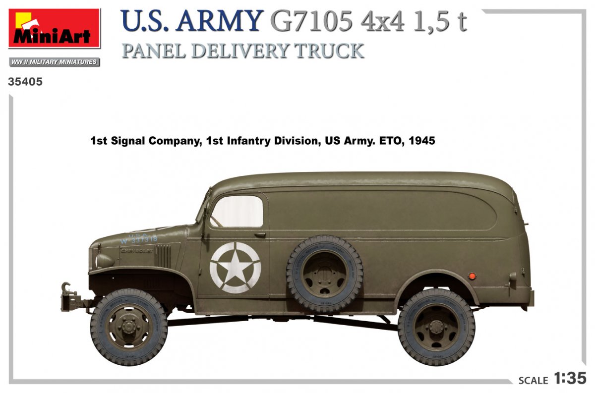 MiniArt 35405 Armée américaine G7105 Camion de livraison de panneaux 4x4 1,5 t 1/35 – image 6
