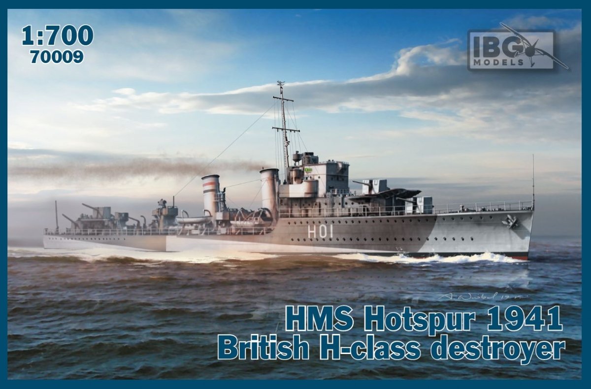 IBG 70009 HMS Hotspur 1941 Maquette britannique de classe H au 1/700