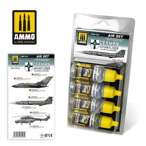 MUNITIONS de Mig Jimenez 7243 SET MARINEFLIEGER ALLEMAND 4x17ml
