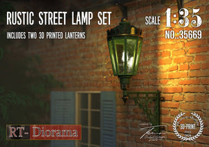 RT-Diorama 35669 Ensemble de lampadaires rustiques (2 pièces) 1/35
