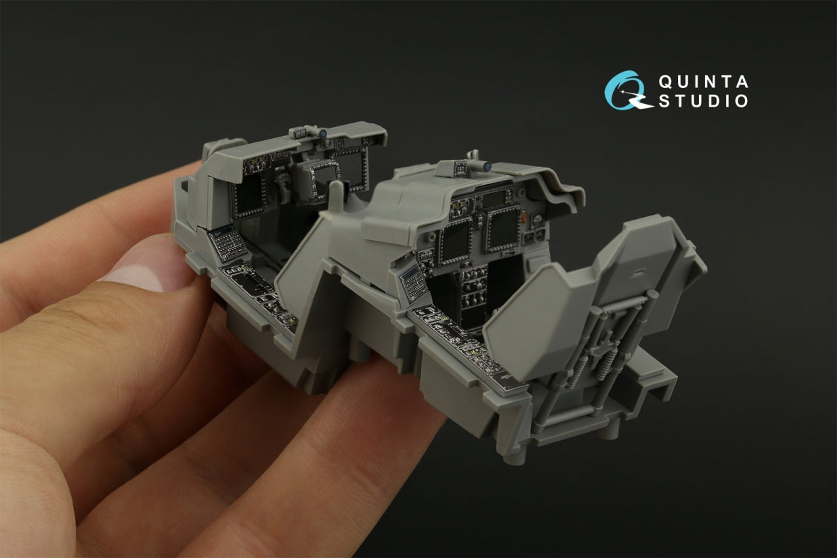 Intérieur imprimé en 3D et coloré sur papier décalcomanie Quinta Studio QD35073 AH-64D/E (Meng) 1/35 – image 9