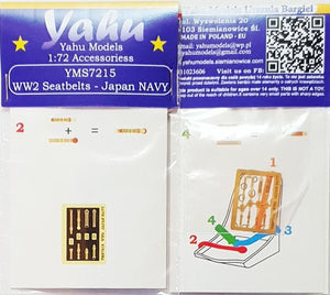 Ceintures de sécurité Yahu YMS7215 Seconde Guerre mondiale – Marine japonaise (1/72)