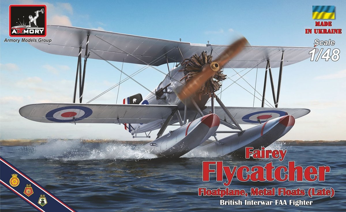 Armory Models 48004 Fairey Flycatcher, chasseur hydravion britannique FAA de l'entre-deux-guerres, version tardive (métal) 1/48