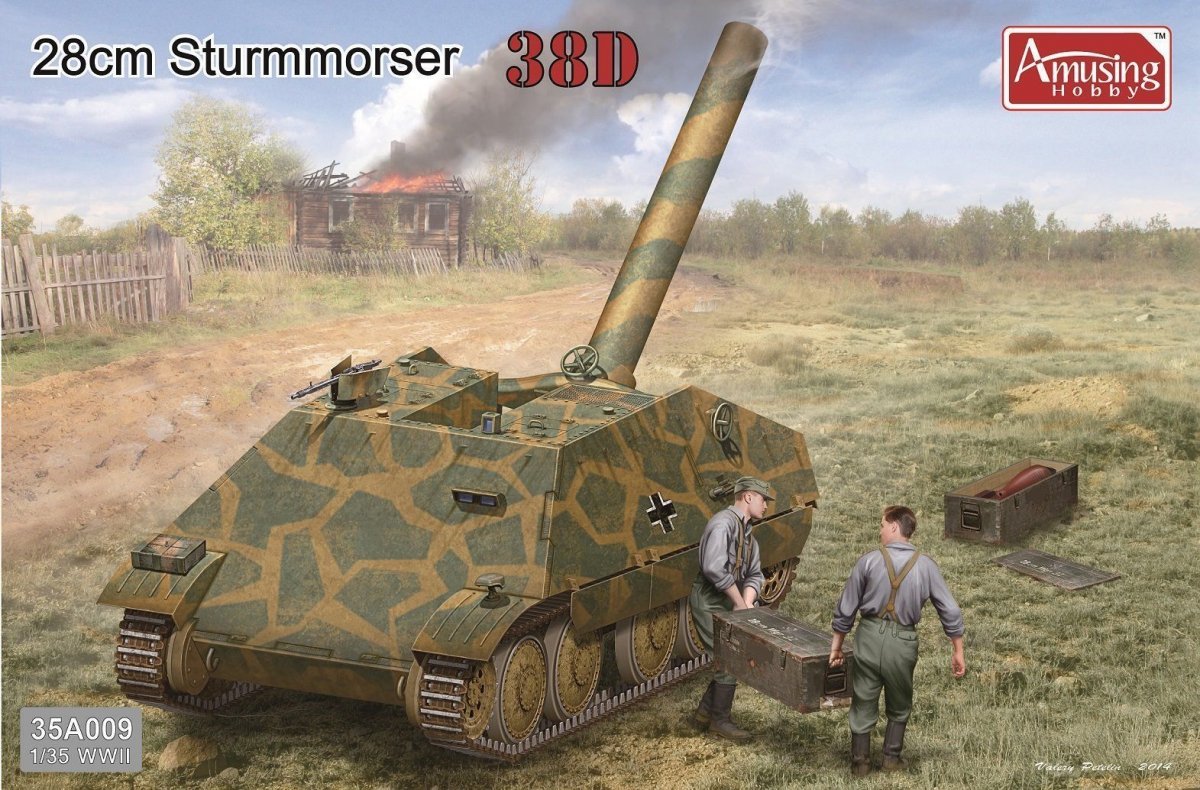 Amusing Hobby 35A009 Canon allemand de 28 cm Sturmmorser 38(D) 1/35