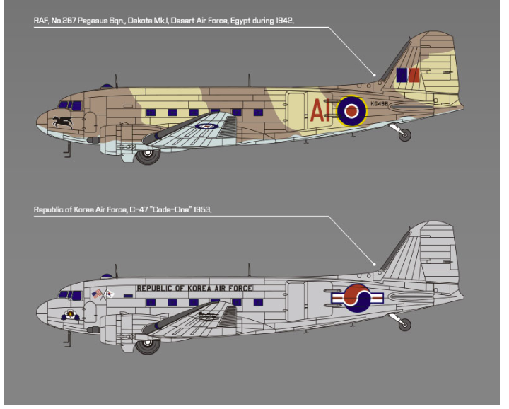 Academy 12633 USAAF C-47 Skytrain 1/144 – zdjęcie 5