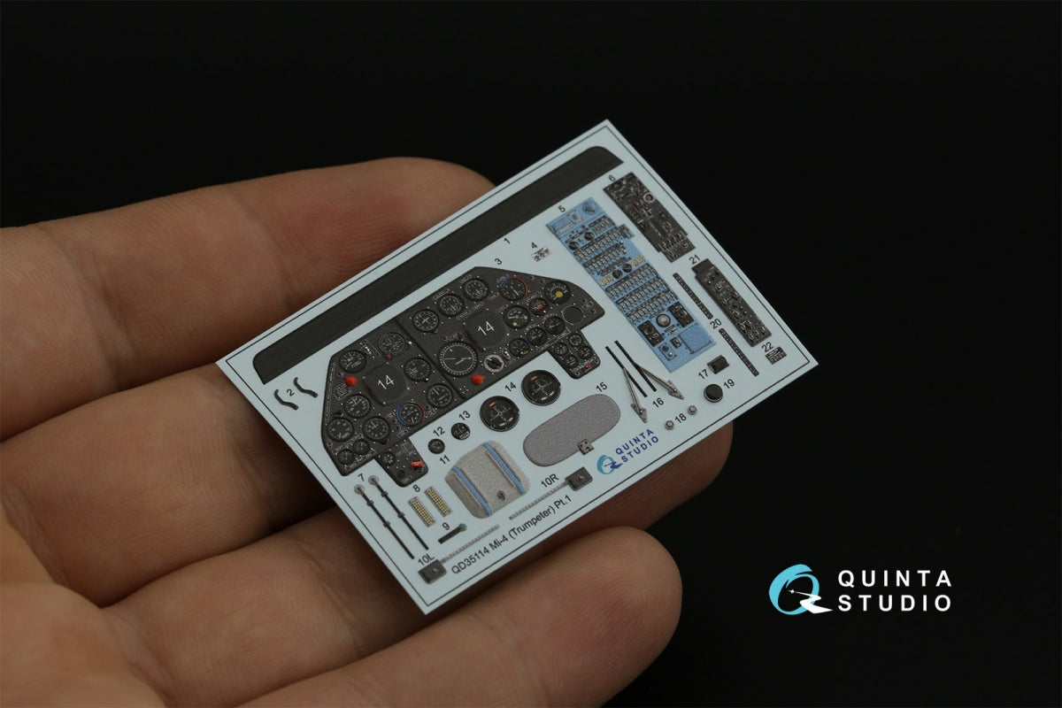 Intérieur imprimé en 3D et coloré pour Mi-4 (Trumpeter) par Quinta Studio QD35114, échelle 1/35 – image 6