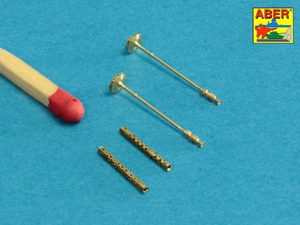 Aber 48L-21 Jeu de 2 canons pour mitrailleuses allemandes MG34 (1/48) – image 2