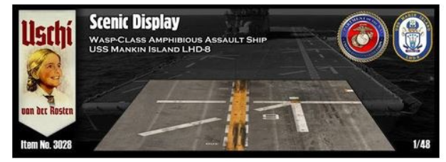 Uschi van der Rosten 3028 Makin Island LHD-8' Wasp Class rectangulaire 1/48