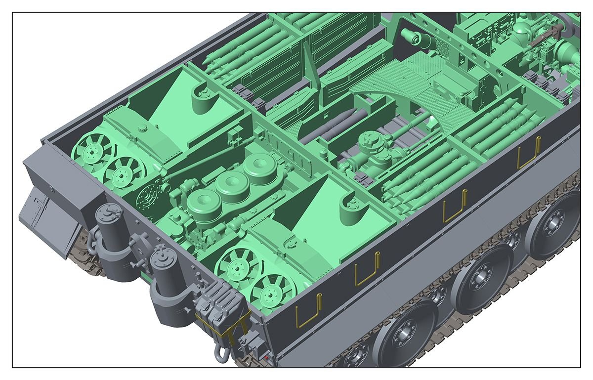 Maquette Rye Field 5003 Pz.kpfw.VI Ausf. E Tiger I Première production (intérieur complet) – immagine 2