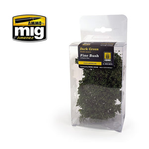 Munitions Mig Jimenez 8373 Fine Bush - Vert foncé