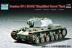 Trumpeter 07234 Russie KV-1 (Modèle 1942) Char à tourelle simplifiée (1/72)