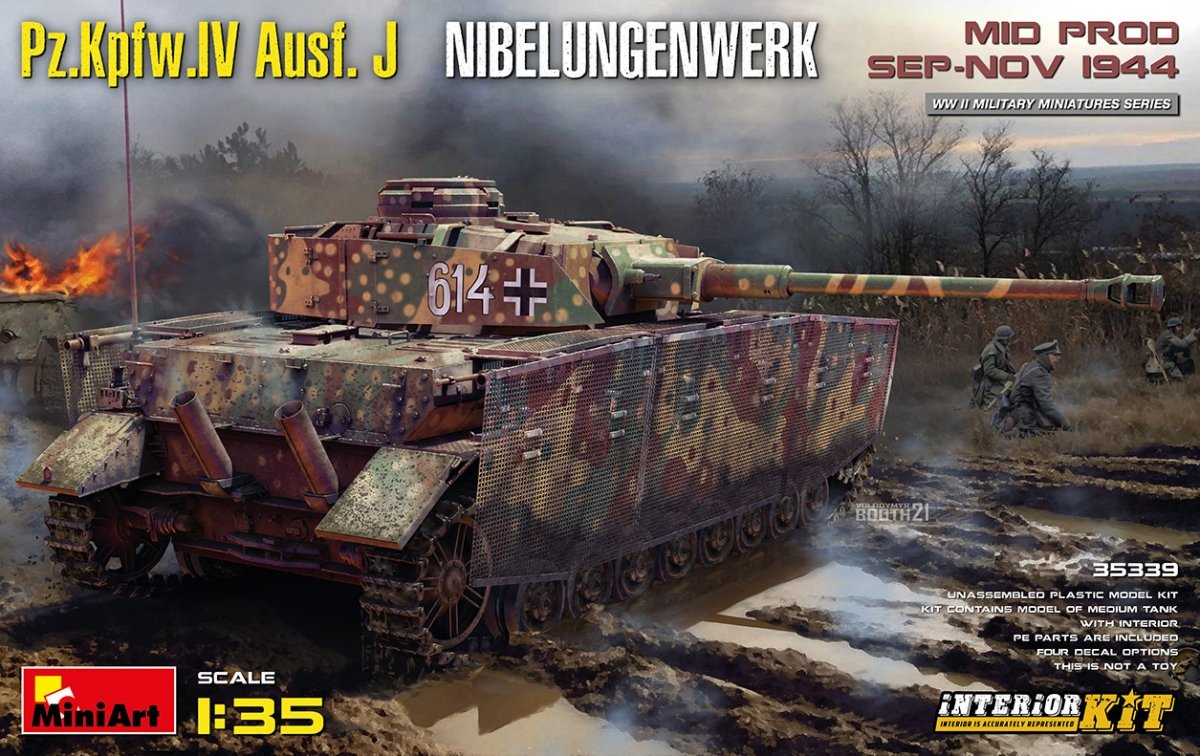 MiniArt 35339 Pz.Kpfw.IV Ausf. J Nibelungenwerk. MOYENNE PROD. SEP-NOV 1944 KIT INTÉRIEUR 1/35