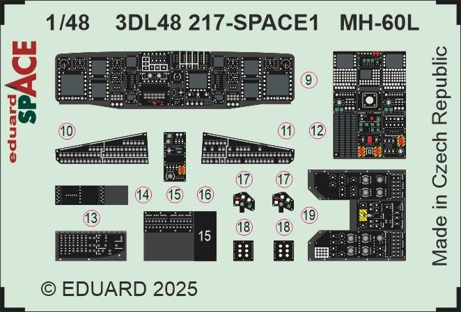 Eduard 3DL48217 MH-60L SPACE ICM 1/48 – image 3