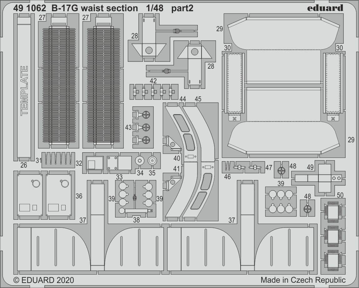 Eduard 491062 B-17G section centrale 1/48 HK MODELS – image 2