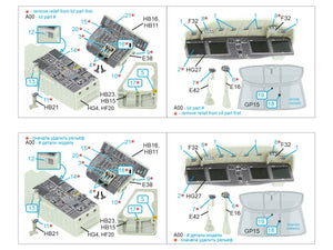 Quinta Studio QDS-35166 МН-60R Seahawk 3D-Printed &amp; coloured Interior on decal paper (Kitty Hawk) (Small version) 1/35